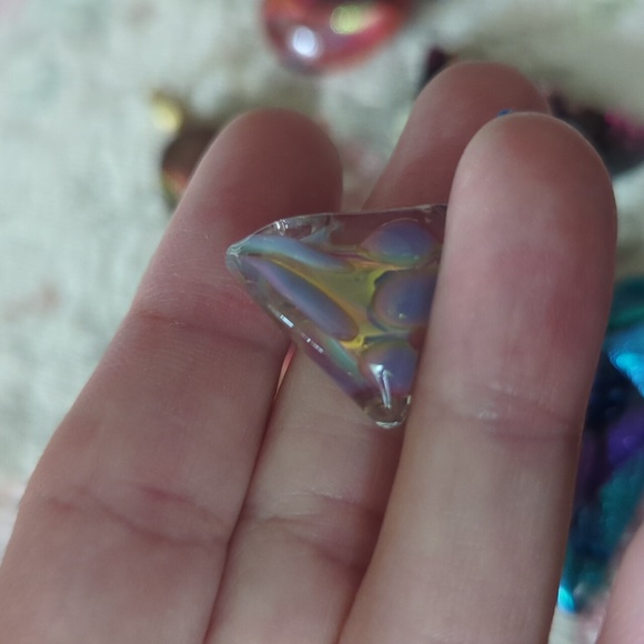 Fused, Dichroic, Fire Polish and Art Glass Pendants - Picture 10 of 12